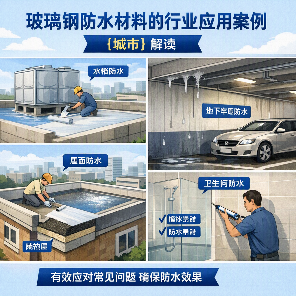 玻璃钢防水材料的行业应用案例,和田解读